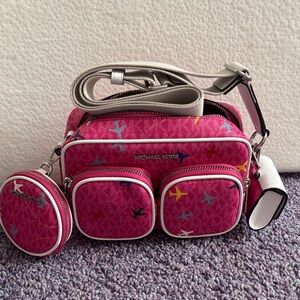 Michael Kors Jet Set Crossbody Bag with Plane Accents NWT
